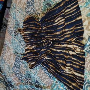 Navy and cream tunic